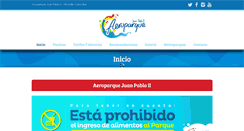 Desktop Screenshot of aeroparquejuanpablo.gov.co